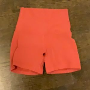 Peach color biker shorts